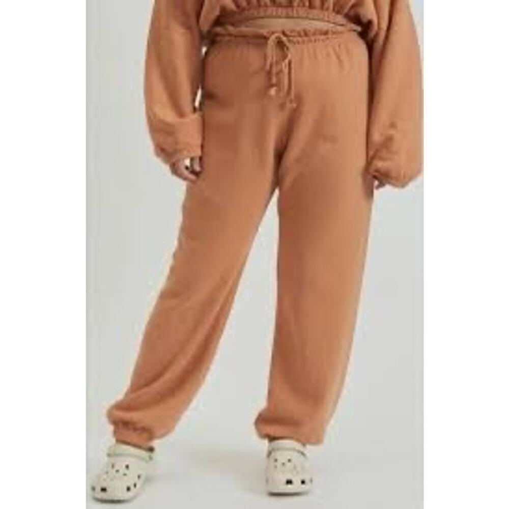 DONNI.  Women's Vintage Fleece Gem Sweatpants in Penny‎ Size XXL NWOT